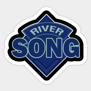 River Song - Doctor Who Style Logo - Spoilers Sticker